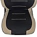 BDK Venice Series Car Seat Covers for Auto - Beige Stripes on Flat Black Cloth - Universal Fit 9 Piece