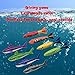 Fajiabao Diving Toys for Swimming Pool Gliding Shark Throwing Torpedo Rockets Underwater Colorful Rubber Dive Gems Summer Toys Birthday Gift for Kids Boys Girls Teens Adults 8 Pieces( Color Random)