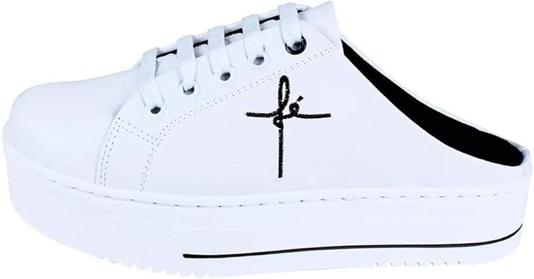 tenis com salto plataforma branco