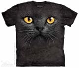 The Mountain Black Cat Face Adult T-shirt