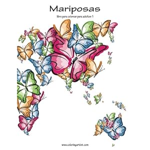 Mariposas libro para colorear para adultos 1 (Volume 1) (Spanish Edition)