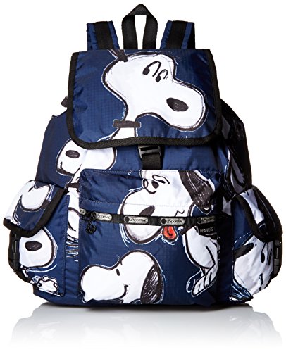 LeSportsac X Peanuts Voyager Back pack, Snoopy Toss, One Size