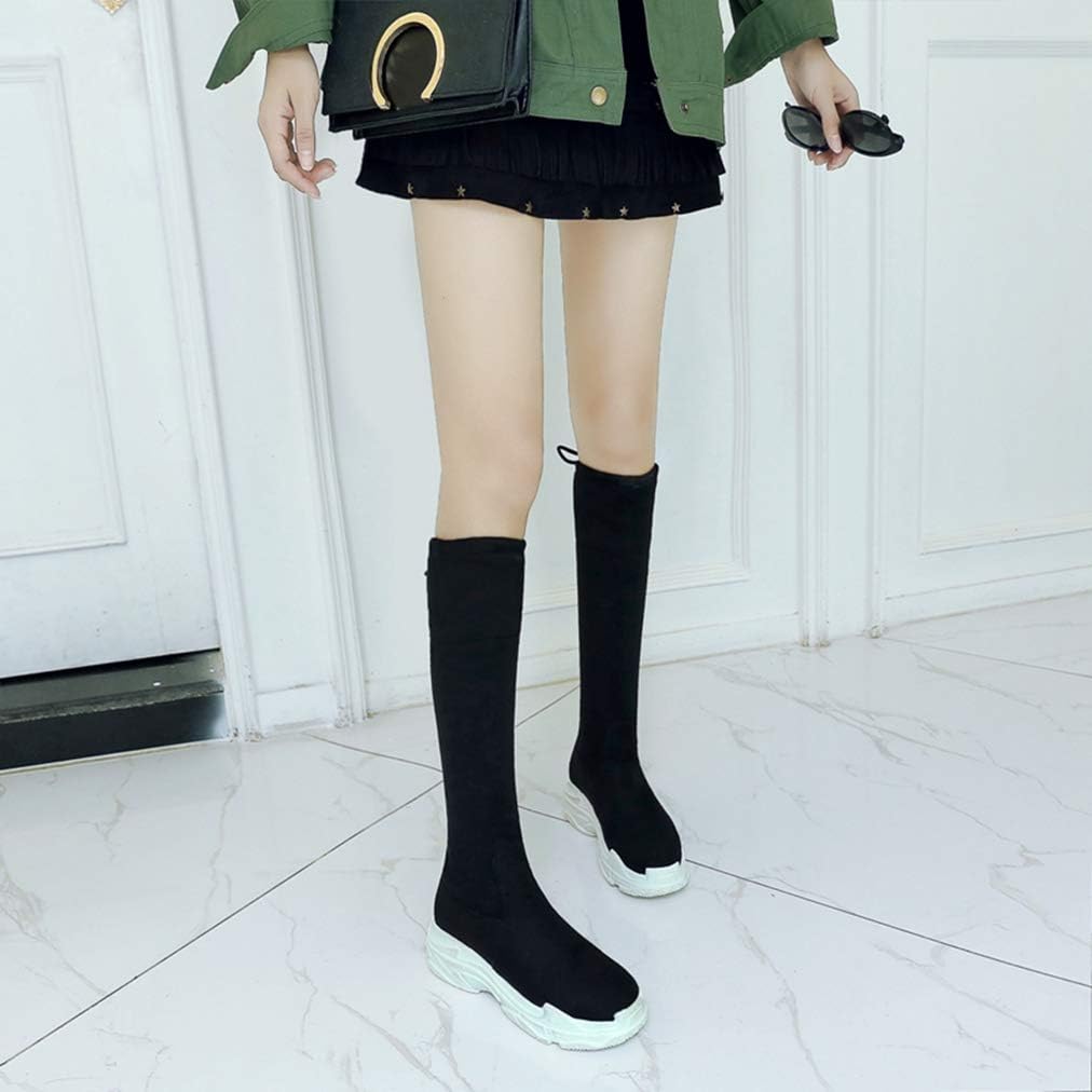 over the knee fabric sneakers