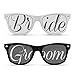 2pcs Retro Wedding Sunglasses Pack (Bride &Groom)