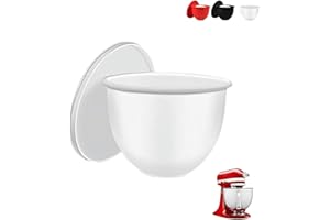 Kitchen Silicone Mixing Bowl Aid Liners with Lids, Flexible 3-Pack Reusable Non-Stick Silicone Bowl Inserts for 5 Qt Tilt-Hea