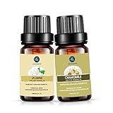 Jasmine Chamomile Essential Oil,10ML Natural Pure Aromatherapy Oils Therapeutic Grade, Value 2 Pack