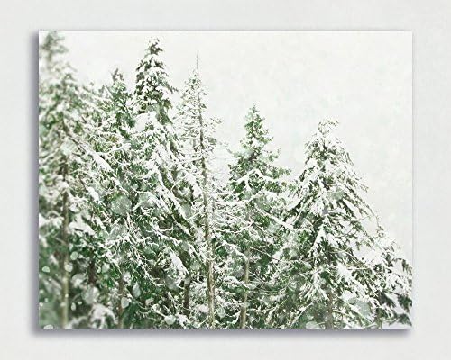 Winter Canvas Art, Rustic Ski Lodge Artwork, 8x10 to 30x40 inches, Ready to Hang Gallery Wrap Canvas or Wood Plank Art