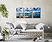 Natural art – Bule Shore Seascapes Wooden Framed Canvas Painting Modern Wall Decoration Ready to Hang 3 Panels