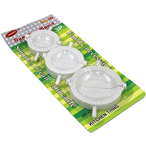 Sealike 3 Pcs Dumpling Press Dough Press Ravioli Pierogi Maker Pocket Pie Crimper with Stylus
