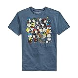 Jem Peanuts Play Collage T-Shirt Navy Heather Large