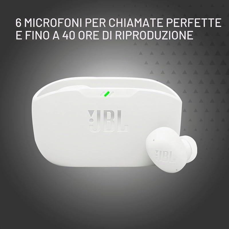 Vibe Buds 2 - Auricolari con cancellazione del rumore, colore: Bianco