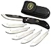 Outdoor Edge RazorLite, RL-10, 3.5" Replaceable Blade Folding Hunting Knife, Non-Slip Rubberized TPR Handle, Nylon Sheath (Black) primary