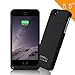 YHhao Charger case, 5000mAh Portable Protective Charger Case for iPhone 6 Plus/6s Plus, 5.5' iPhone 6 Plus /6S Plus Charger Case with Kick Stand Slim Fit Slider Design (no cable included) - Black