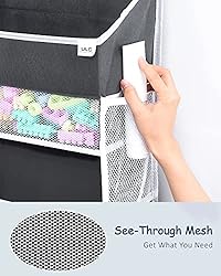 ULG Over Door Organizer with 4 Large Pockets and 6