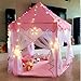 IsPerfect Kids Indoor Princess Castle Play Tents,Outdoor Large Playhouse With Led Lights,Perfect Outdoor Child Toys - 55