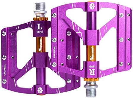 Bike Bicycle Pedals 9/16", VIVEEY Mountain Bicycles Pedals Alloy Biking Platform Flat for MTB BXM Road Cycling Bicycles
