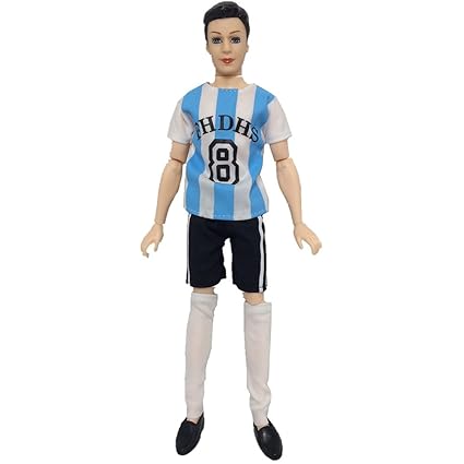 SaiDeng World Cup Male Footballer Clothes Doll Accessories Sports Socks + Pants+ Shirt for Ken Doll