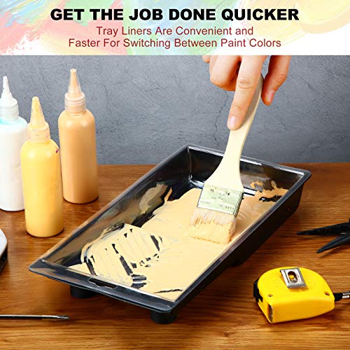 11 Pieces Paint Tray, Disposable Paint Liners, Plastic Paint Roller