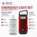 American Red Cross Emergency Light Set with Clipray & Blackout Buddy