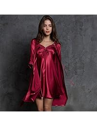 Sunbaby - Traje de pijama sexy de satén de seda, 2 piezas, el mejor regalo para niñas