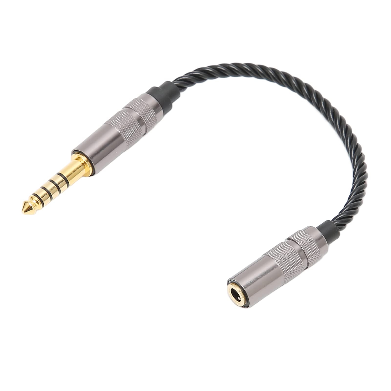 Plyisty 4.4mm Balanced Male to 3.5mm 1/8 Inch Stereo Female Adapter Cable, Gold Plated, for NW-ZX300A, NW-WM1A, NW-WM1Z, PHA-2A, TA-ZH1ES