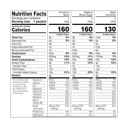 AMAZON GROCERY, TRADITIONAL VARIETY INSTANT OATMEAL, 14.6 OZ, 10 CT