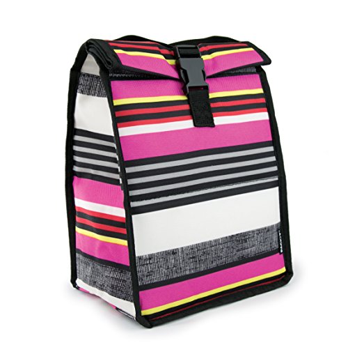 PackIt Freezable Rolltop Lunch Bag, Shauna Stripe