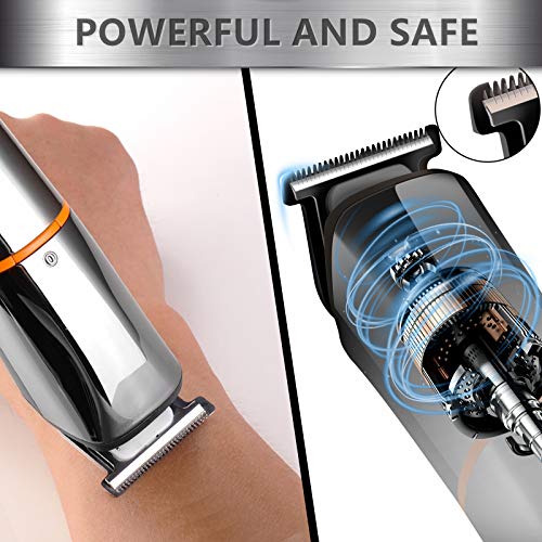 Beard Trimmer for Men Electric Razor Waterproof Professional Hair Clippers 6 in 1 Cordless Grooming Kit USB Rechargeable… - Image 4