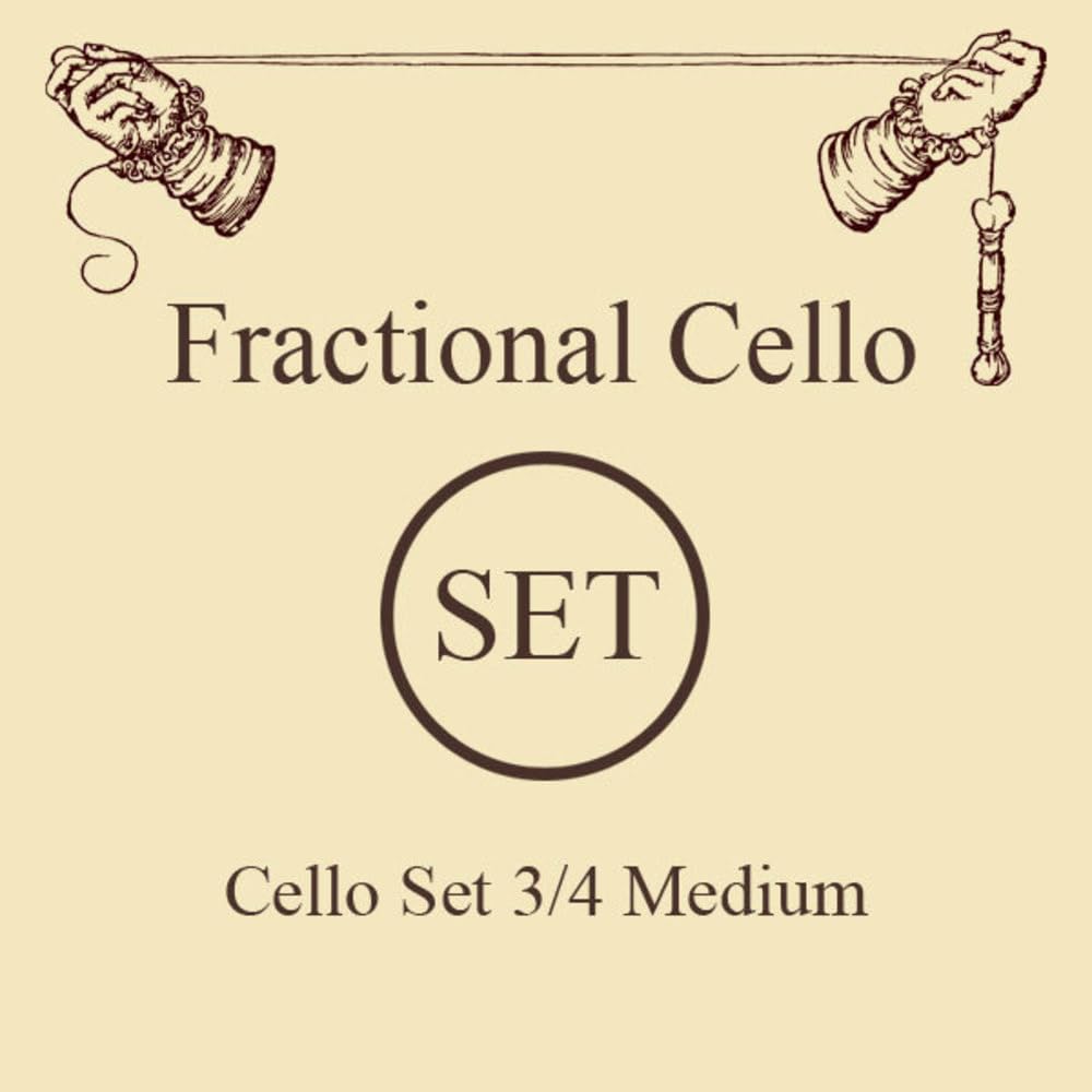 LARSEN STRINGS Cello Strings Original Fractional - small sizes set 3/4 Medium