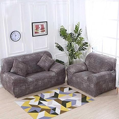 Pinkdose Blue Two Seater Spandex Elastic Floral Print Sofa