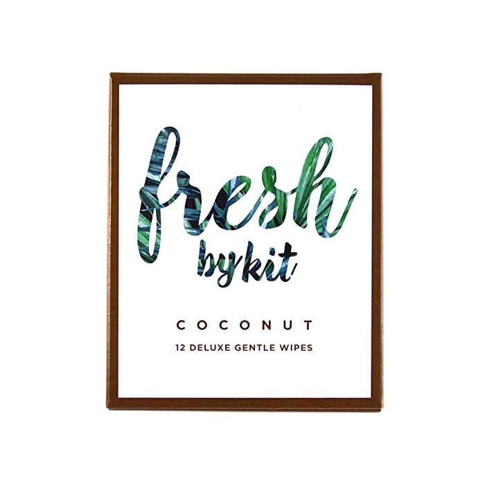 Fresh by Kit Deluxe Gentle Wipes - Coconut 12 Pack