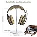 VersionTECH. Gaming Headset Headphone Stand Holder with Aluminium Alloy Material for All Headphone Size, Not Included Headset, Silver