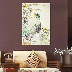 of Birds in Brush Oriental Style
