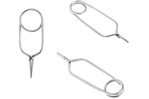 U-K 3 Pieces Fly Tying Hackle Pliers, Durable Fly Tying Tools, Great for Larger Flies, Stainless Steel, Limited Warranty