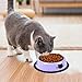 Legendog 3PCS Pet Bowl Stainless Steel Non-Skid Base Dog Bowl Cat Bowl with 2 Food Scoop (Grey+Black+Purple)