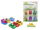 Little Treasures Bathtub Toys For Kids, Bathtime Bath toys Vehicles And Boats (6 Pack)