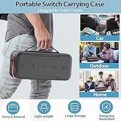 Switch Carry Case & Switch Handheld Grip Bundle