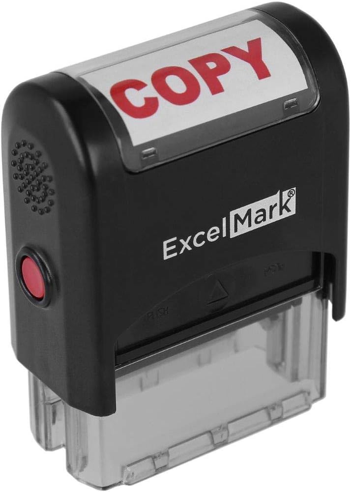 ExcelMark Copy Self-Inking Rubber Stamp (A1539-Red Ink)