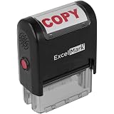ExcelMark Copy Self-Inking Rubber Stamp (A1539-Red Ink)