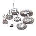 Aivoxe 8Pcs Stainless Steel Crimped Wire Brush Kit for Drill with 1/4