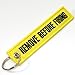 Remove Before Firing Keychain - Yellow/Black by Rotary13B1