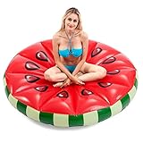 JOYIN Giant Inflatable Watermelon Pool Float, Fun Beach Floaties, Swim Party Toys, Pool Island, Summer Pool Raft Lounge for Adults & Kids