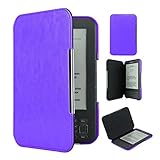 Kindle Keyboard PU Leather Case Smartshell Cover Book Style for Amazon Kindle 3rd Generation （2010 with Keyboard & 6