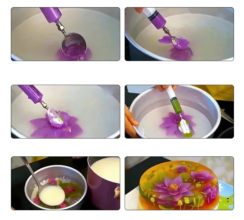Herramientas de Gelatinapara Tartas,44PCS Herramientas de Arte de Gelatina 3D Utensilios de Acero inoxidable para Gelatina Para Decorar Tartas y Elaborar Tartas de Gelatina