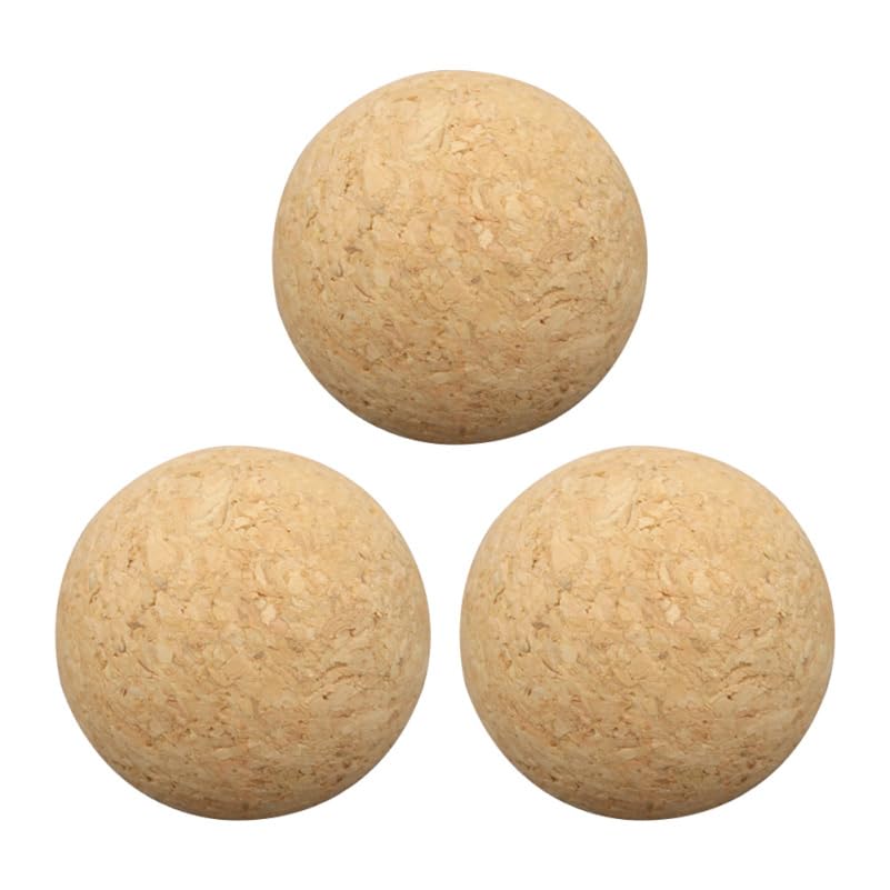 NUOBESTY Foosball Table Accessories Set of 3 Soft Wooden Mini Footballs Lightweight Replacement Balls for Table Soccer Games and Kids Room Decoration