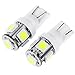 cciyu 5x Cab Marker Light Clear Top Roof Running/Lens w/T10-5-5050-SMD White LED Bulbs Replacement Cab Marker Assembly Replacement fit for 1999-2015 Replacement fit For Ford F250 F350 F450