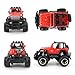 BeebeeRun Remote Control Car, 1:43 Scale Mini Jeep Vehicle for Kids, RC Sports Racing Hobby for Boys Girls (Red)