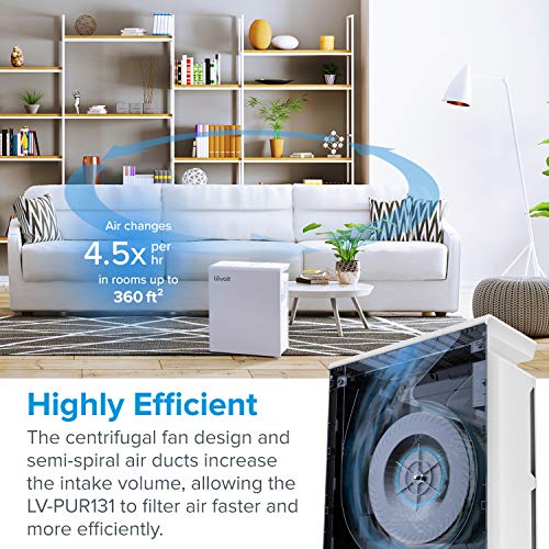 LEVOIT Air Purifier for Home Bedroom, H13 True HEPA Filter for Extra