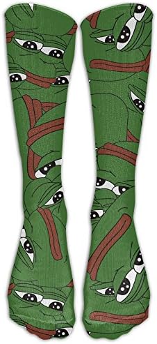 Nanihat Pepe The Sad Frog 1 Pair Over-The-Calf Socks Cosplay Socks Knee High Lightweight Ribbed Dress Stockings