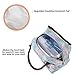 Buringer Reusable Insulated Lunch Bag Cooler Tote Box Meal Prep for Men & Women Work Picnic or Travel （Blue Flamingos）